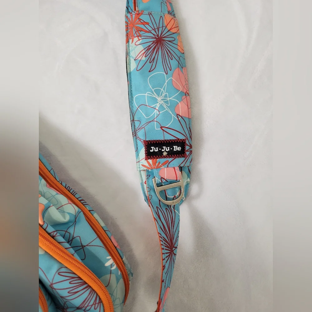 Ju-Ju-Be Floral Baby Bag - Blue and Orange